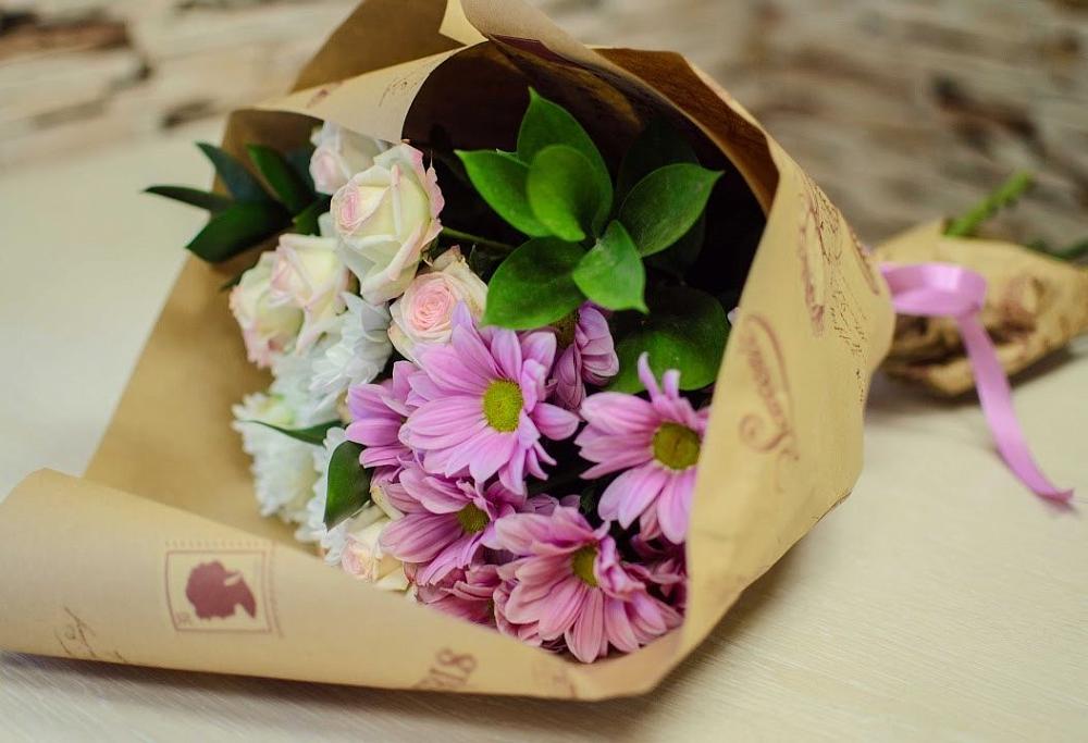 Букет цветов из: Розы и Хризантемы в Ендовище