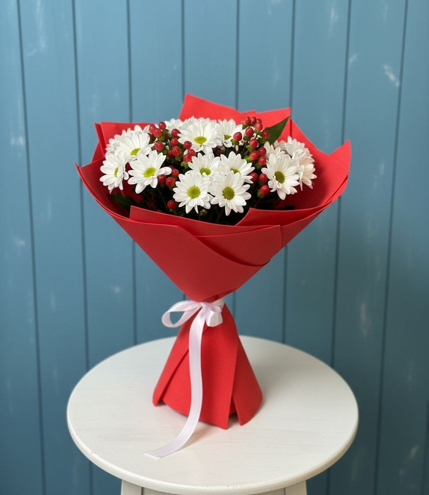 Букет цветов из: Хризантемы в Ендовище