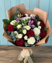 Букет цветов из:  Розы и Альстромерии #REPLACE_PRED# Ендовище