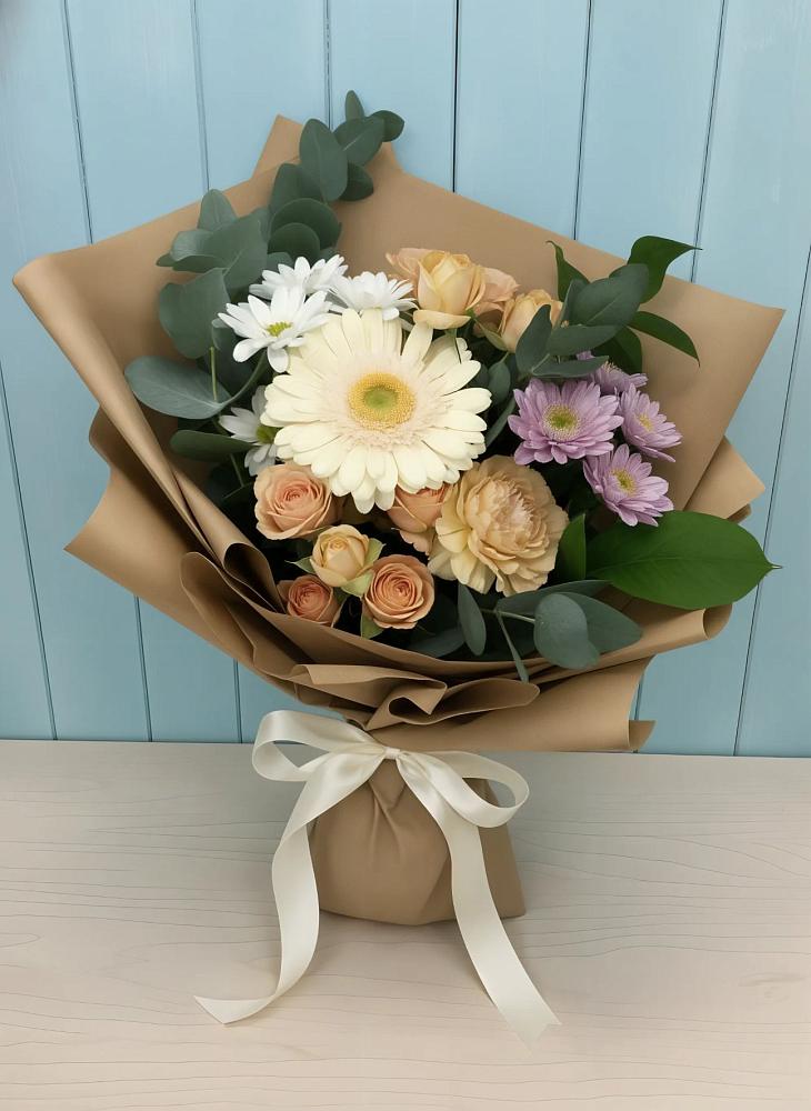 Букет цветов из: Герберы и Хризантемы в Ендовище
