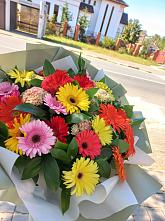 Букет цветов из:  Герберы #REPLACE_PRED# Ендовище