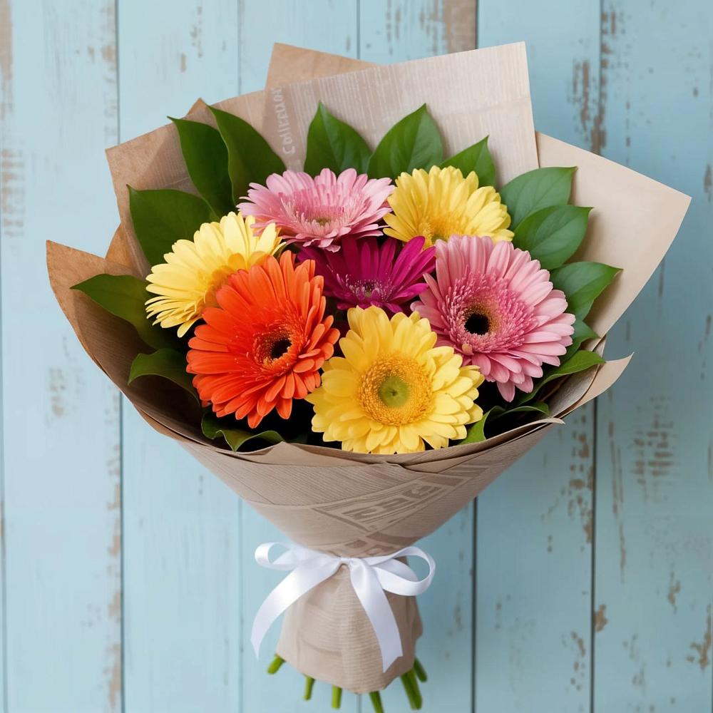 Букет цветов из: Герберы в Ендовище