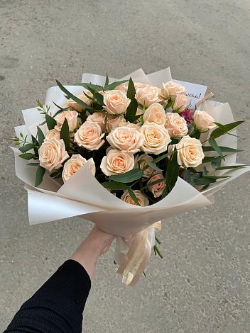 Букет Кремовые розы Латте в Ендовище
