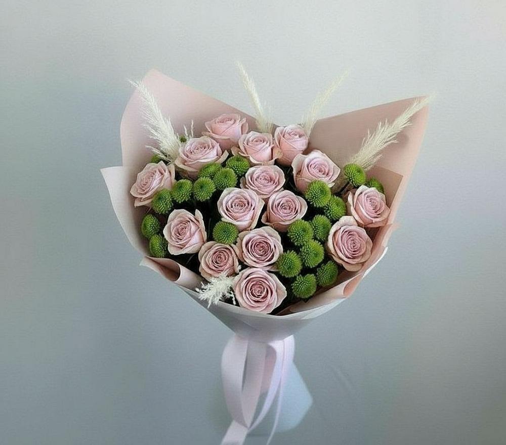 Букет цветов из: Розы и Хризантемы в Ендовище