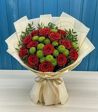 Букет цветов из:  Розы и Хризантемы #REPLACE_PRED# Ендовище