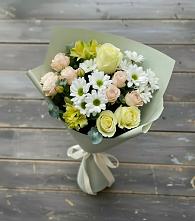 Букет цветов из:  Альстромерии, Розы и Хризантемы в Ендовище