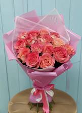 Букет 15 Розовых роз Равель в Ендовище