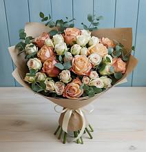 Букет цветов из:  Альстромерии и Розы в Ендовище